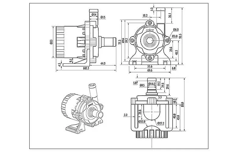 DC50K Dimensions