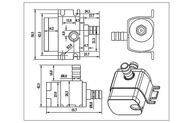 DC30A Dimensions