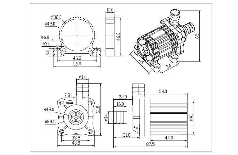 DC40A Dimensions