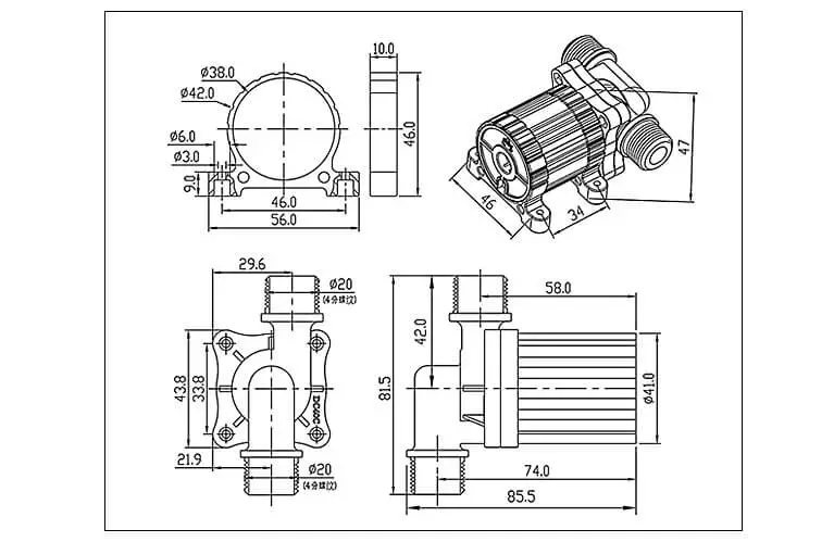 DC40C Dimensions