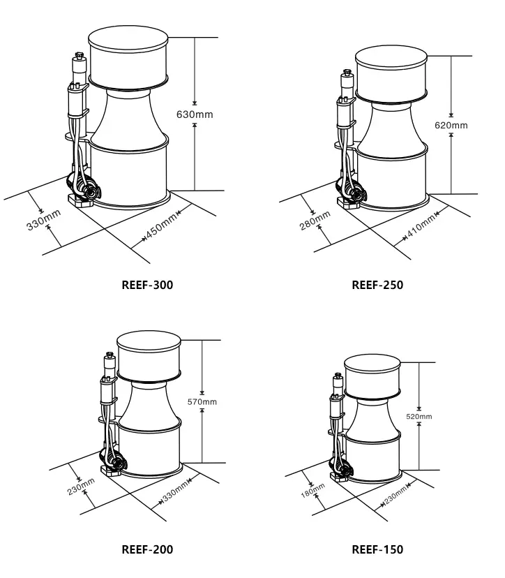 Protein Skimmer-Dimensions